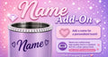 ✨Vinyl Name add on (please read description)