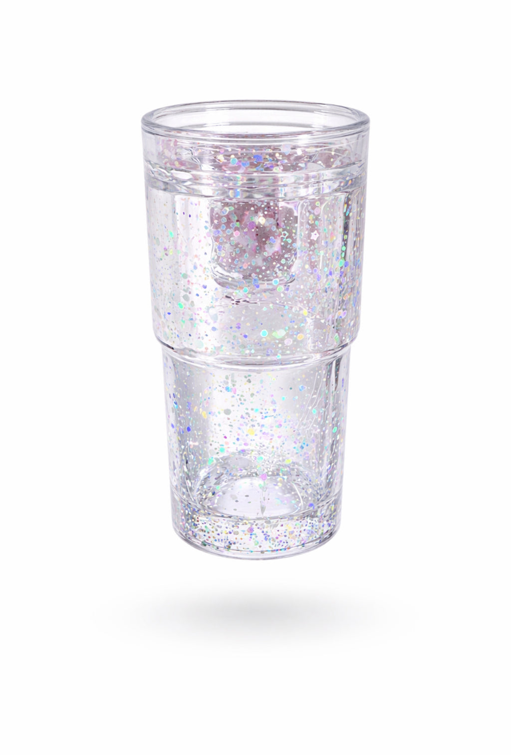 Blank 18oz Snowglobe Glitter Tumbler