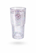 Blank 18oz Snowglobe Glitter Tumbler