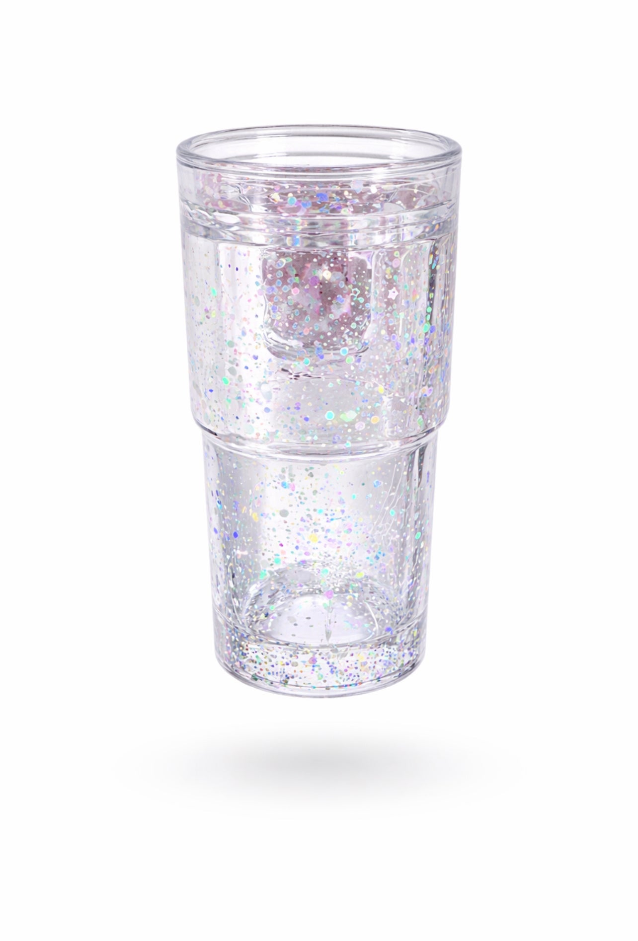 Blank 18oz Snowglobe Glitter Tumbler