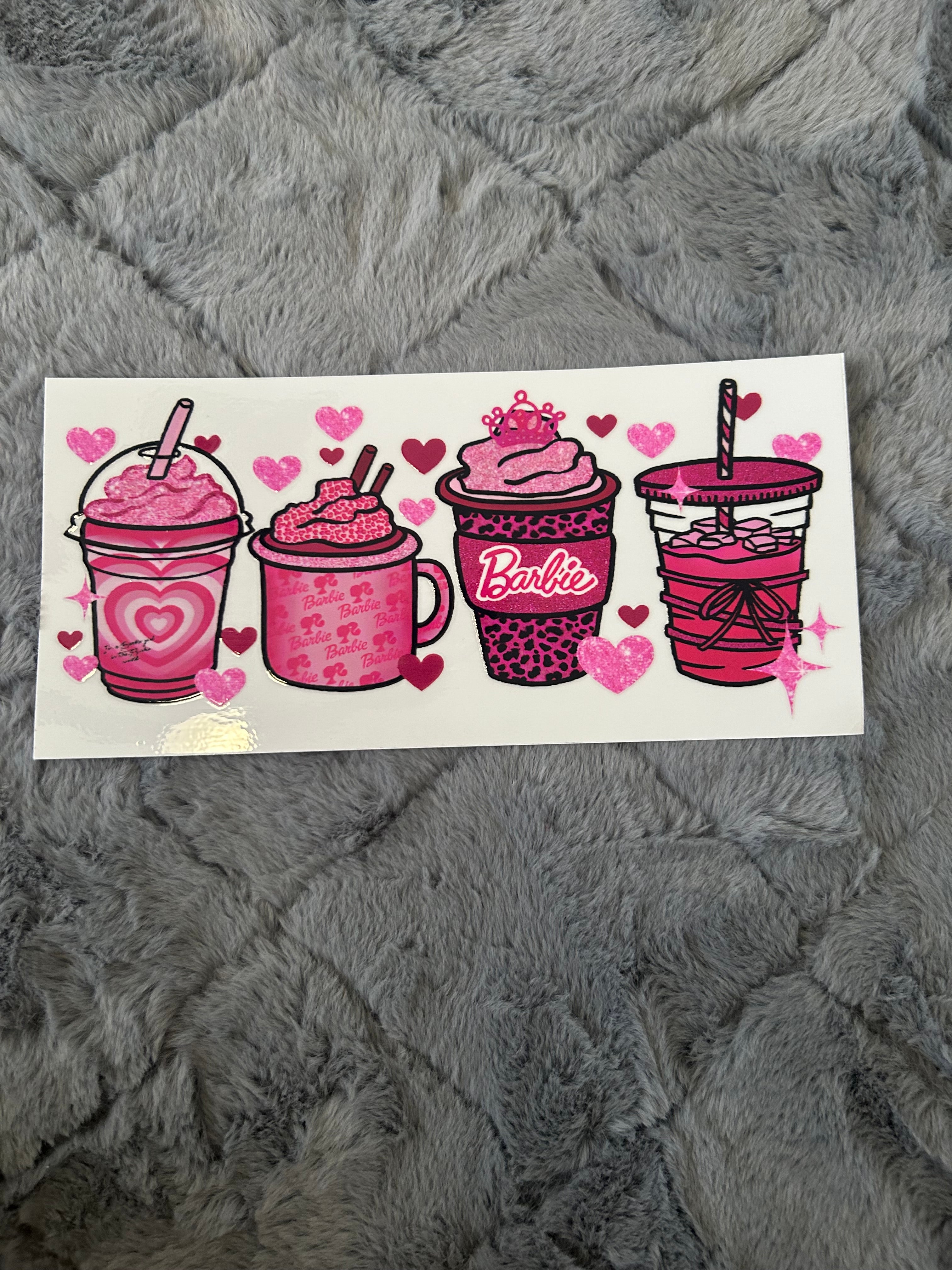 205 Pink doll drink wrap