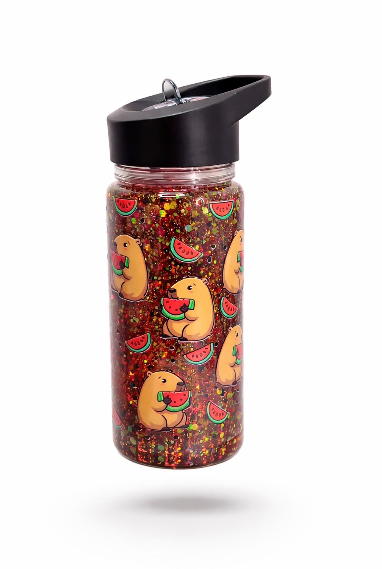 Watermelon Capybara Snow Globe Tumbler fast flow🍉