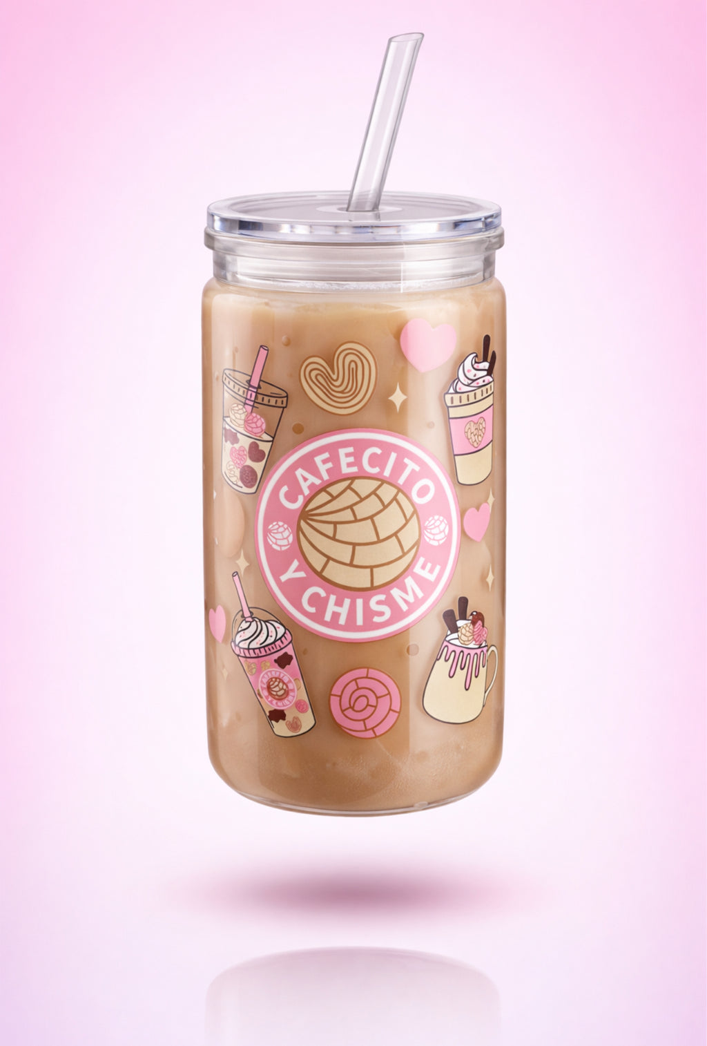 16oz Cafecito y chisme tumbler cup