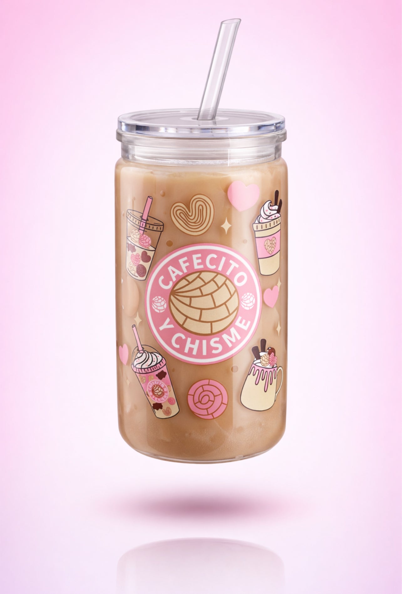 16oz Cafecito y chisme tumbler cup