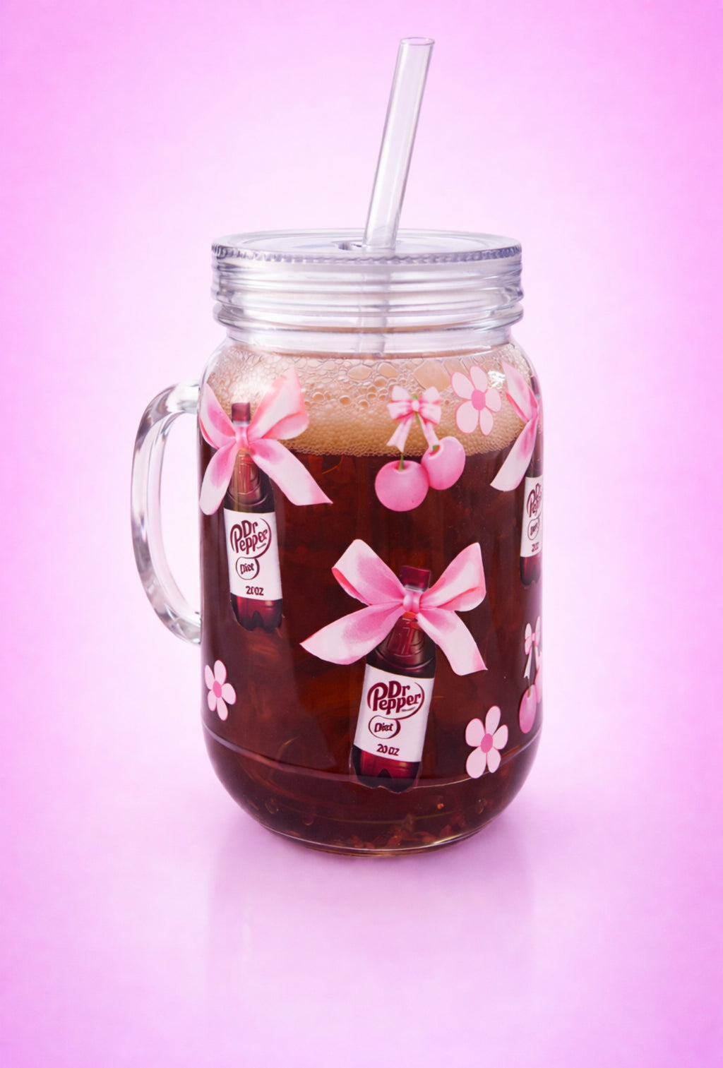 Diet Dr P Aesthetic Mason Tumbler 🍒💖