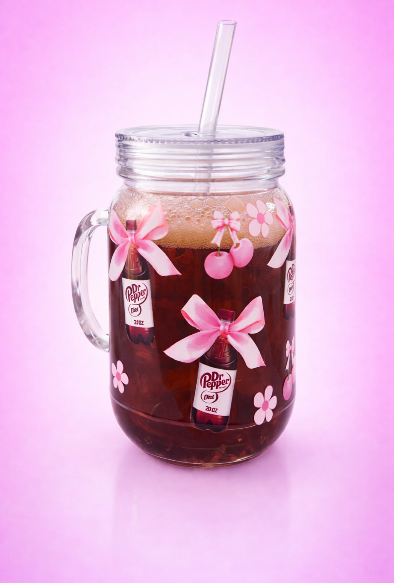 Diet Dr P Aesthetic Mason Tumbler 🍒💖